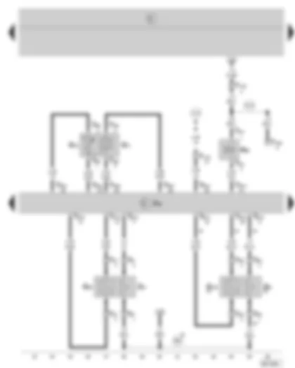 Wiring Diagram  SKODA FABIA 2004 - Simos control unit - lambda probe - lambda probe after catalytic converter - intake manifold pressure sender and intake manifold temperature sender - activated charcoal filter system solenoid valve