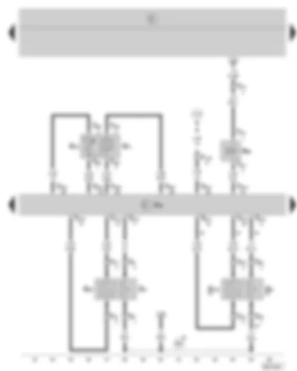 Wiring Diagram  SKODA FABIA 2004 - Simos control unit - lambda probe - lambda probe after catalytic converter - intake manifold pressure sender and intake manifold temperature sender - activated charcoal filter system solenoid valve