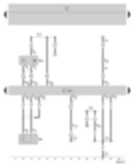 Wiring Diagram  SKODA FABIA 2004 - Simos control unit - knock sensor I - camshaft position sender