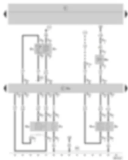 Wiring Diagram  SKODA FABIA 2004 - Simos control unit - lambda probe - lambda probe after catalytic converter - intake manifold pressure sender and intake manifold temperature sender - activated charcoal filter system solenoid valve