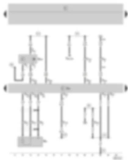 Wiring Diagram  SKODA FABIA 2004 - Simos control unit - knock sensor I - camshaft position sender