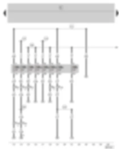 Wiring Diagram  SKODA FABIA 2005 - Fuse holder