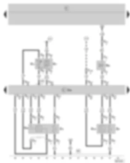 Wiring Diagram  SKODA FABIA 2004 - 4TV control unit - lambda probe - lambda probe after catalytic converter - intake manifold pressure sender and intake manifold temperature sender - activated charcoal filter system solenoid valve