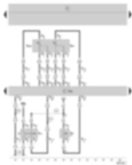 Wiring Diagram  SKODA FABIA 2005 - 4TV control unit - accelerator pedal position sender - brake pedal switch - clutch pedal switch
