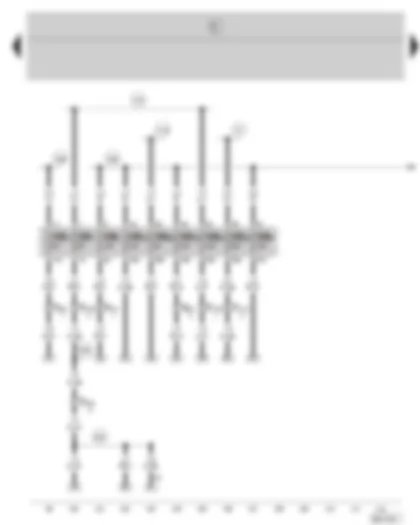 Wiring Diagram  SKODA FABIA 2004 - Fuse holder