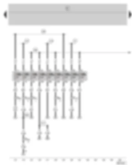 Wiring Diagram  SKODA FABIA 2005 - Fuse holder