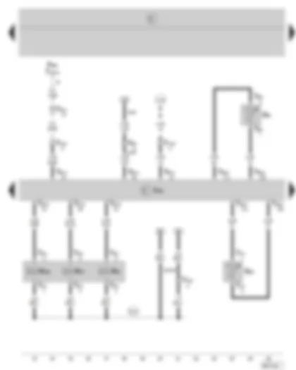 Wiring Diagram  SKODA FABIA 2006 - Diesel direct injection system control unit - coolant temperature sender - fuel temperature sender - exhaust gas recirculation valve - charge pressure control solenoid valve - variable intake manifold flap change-over valve