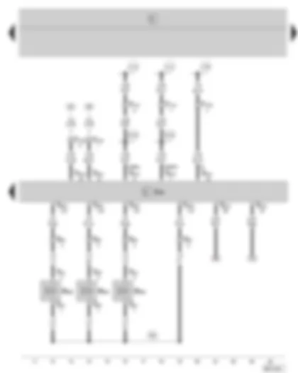 Wiring Diagram  SKODA FABIA 2004 - Diesel direct injection system control unit - unit injector valves