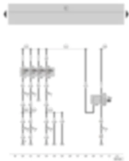 Wiring Diagram  SKODA FABIA 2004 - Diesel direct injection system relay - fuse holder