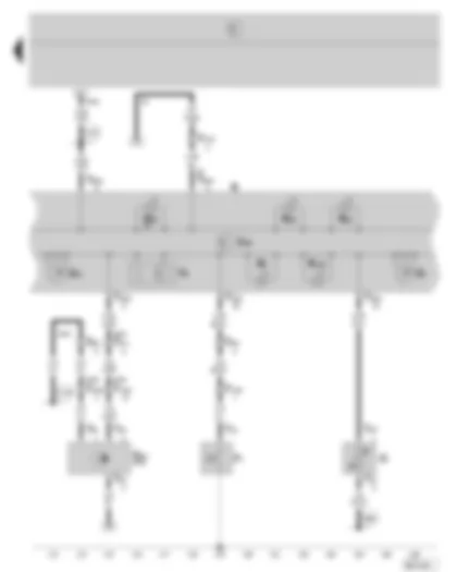 Wiring Diagram  SKODA FABIA 2008 - Dash panel insert - control unit in dash panel insert - warning lamps - oil pressure switch - fuel gauge sender - speedometer sender - fuel gauge - speedometer - odometer display