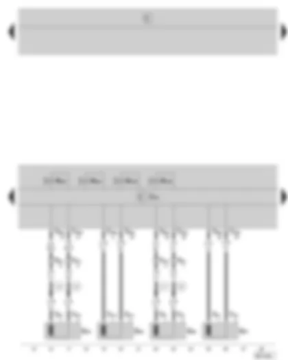 Wiring Diagram  SKODA FABIA 2005 - ABS control unit/ABS with TCS - speed sensor