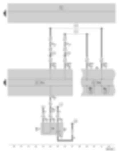 Wiring Diagram  SKODA FABIA 2008 - ABS control unit/ABS with TCS - TCS switch - dash panel insert