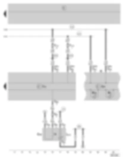 Wiring Diagram  SKODA FABIA 2004 - ABS control unit with EDL and TCS/ESP - TCS/ESP switch - dash panel insert