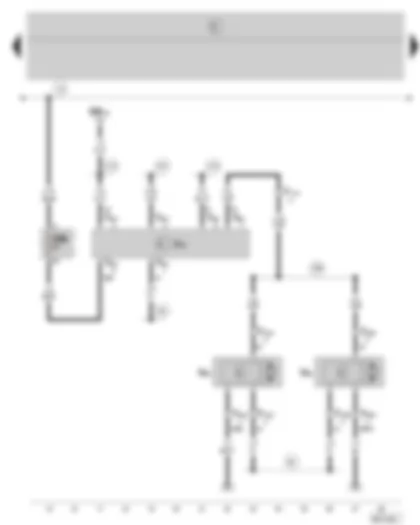 Wiring Diagram  SKODA FABIA 2008 - Headlight range control unit - headlight range control - fuse holder