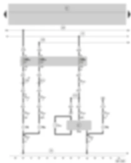 Wiring Diagram  SKODA FABIA 2004 - Left gas discharge lamp - fuse holder