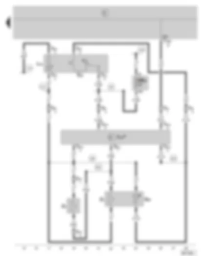 Wiring Diagram  SKODA FABIA 2004 - Front passenger side seat heating - fuse holder