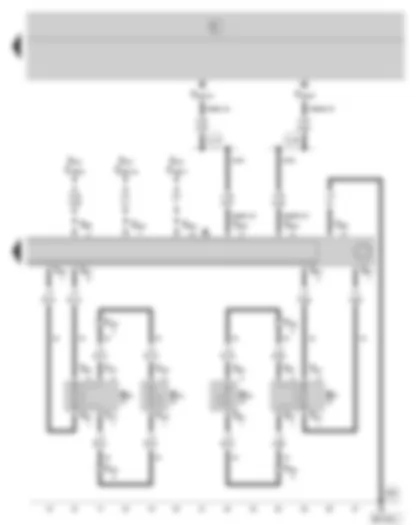 Wiring Diagram  SKODA FABIA 2005 - Radio - rear loudspeaker