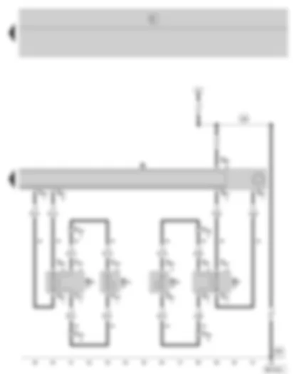 Wiring Diagram  SKODA FABIA 2007 - Radio - rear loudspeaker