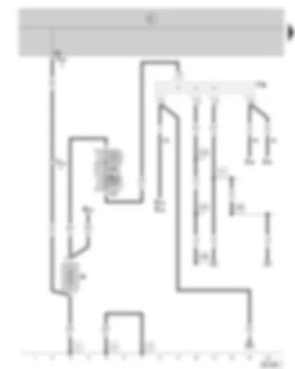 Wiring Diagram  SKODA FABIA 2005 - Battery - fuse holder on the battery - terminal 30 wiring junction - (only on vehicles without optional equipment)