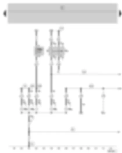 Wiring Diagram  SKODA FABIA 2006 - Brake light switch - left tail light - fuse holder