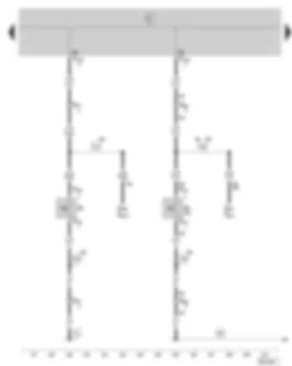 Wiring Diagram  SKODA FABIA 2005 - Door contact switch (not valid for vehicles with central locking)