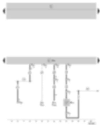 Wiring Diagram  SKODA FABIA 2005 - Convenience electric central control unit - central locking warning lamp