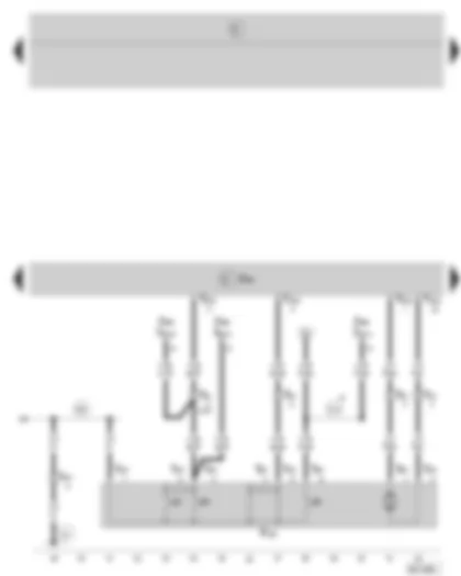 Wiring Diagram  SKODA FABIA 2006 - Convenience electric central control unit - central locking lock unit - driver side