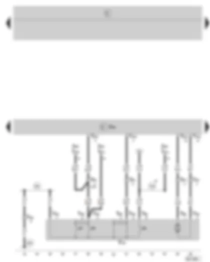 Wiring Diagram  SKODA FABIA 2005 - Convenience electric central control unit - central locking lock unit - front passenger side