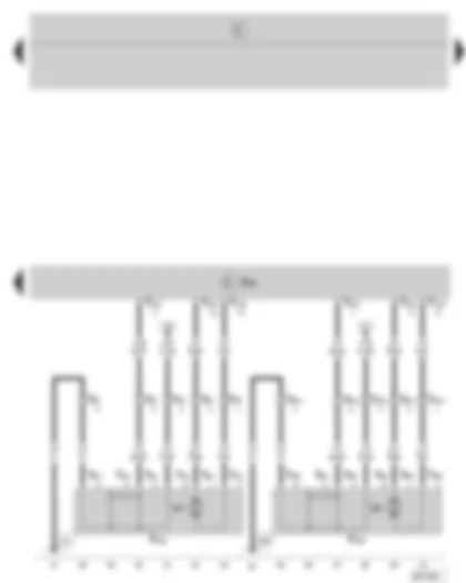 Wiring Diagram  SKODA FABIA 2006 - Convenience electric central control unit - central locking lock unit - rear left - central locking lock unit - rear right