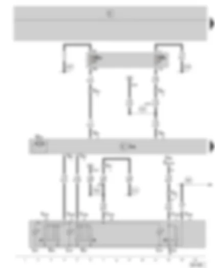 Wiring Diagram  SKODA FABIA 2005 - Door control unit - driver side - window regulator motor - driver side - central switch for window regulators - fuse holder