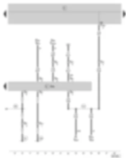 Wiring Diagram  SKODA FABIA 2005 - Door control unit - driver side