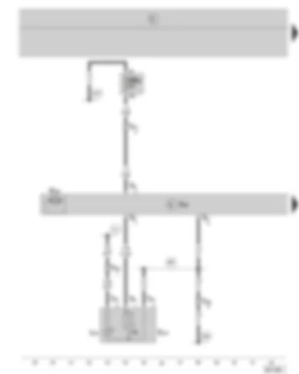 Wiring Diagram  SKODA FABIA 2008 - Door control unit - front passenger side - window regulator motor - front passenger side - window regulator switch in front passenger door - fuse holder