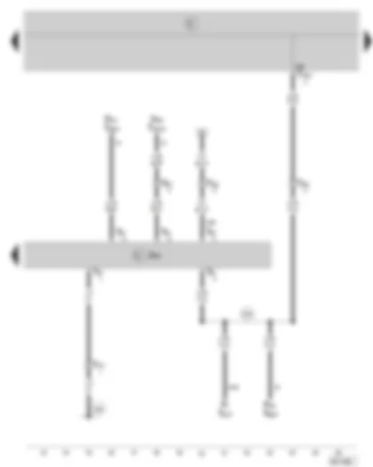 Wiring Diagram  SKODA FABIA 2005 - Door control unit - front passenger side