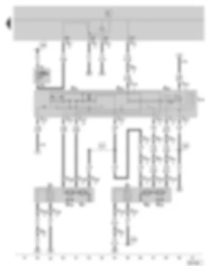 Wiring Diagram  SKODA FABIA 2007 - Heated and adjustable exterior mirror (only on vehicles with heated and adjustable exterior mirrors)