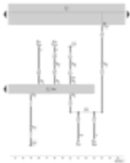 Wiring Diagram  SKODA FABIA 2005 - Door control unit - front passenger side