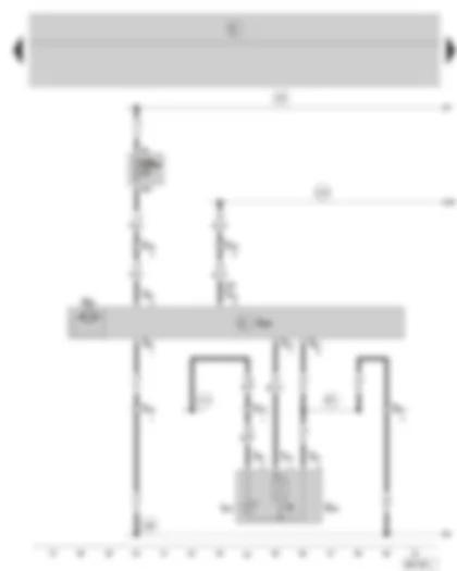 Wiring Diagram  SKODA FABIA 2005 - Door control unit - rear left - rear left window regulator motor - rear left window regulator switch - fuse holder