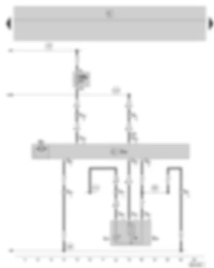 Wiring Diagram  SKODA FABIA 2008 - Door control unit - rear right - rear right window regulator motor - rear right window regulator switch - fuse holder