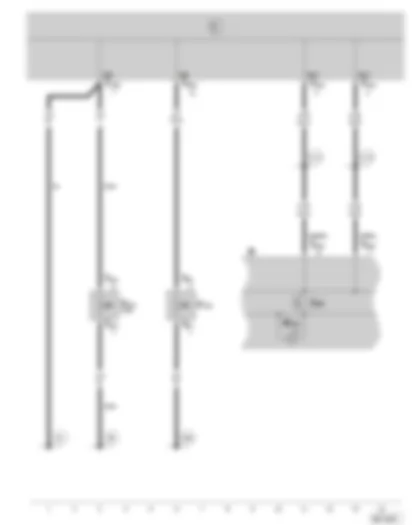 Wiring Diagram  SKODA FABIA 2005 - Backrest contact switch - dash panel insert