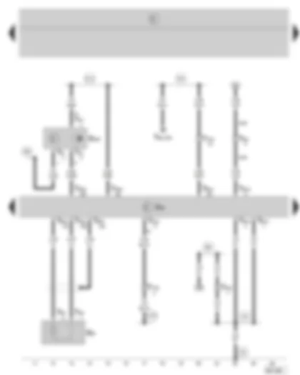 Wiring Diagram  SKODA FABIA 2005 - Simos control unit - knock sensor I - camshaft position sender