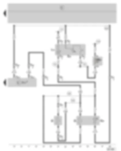 Wiring Diagram  SKODA FABIA 2005 - Front passenger side seat heating - fuse holder