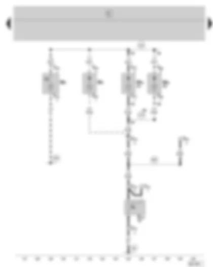 Wiring Diagram  SKODA FABIA 2006 - Glove box light - luggage compartment light