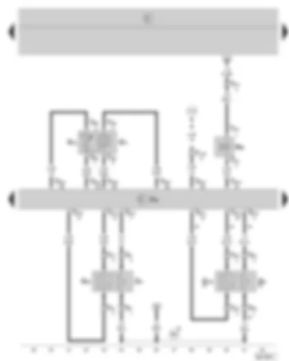 Wiring Diagram  SKODA FABIA 2006 - Simos control unit - lambda probe - lambda probe after catalytic converter - intake manifold pressure sender and intake manifold temperature sender - activated charcoal filter system solenoid valve