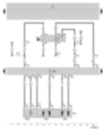 Wiring Diagram  SKODA FABIA 2006 - Simos control unit - throttle valve control unit - current supply relay for Simos