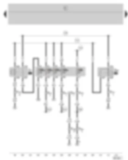 Wiring Diagram  SKODA FABIA 2006 - Fuel pump relay - diesel direct injection system relay - fuse holder