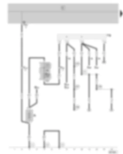 Wiring Diagram  SKODA FABIA 2006 - Battery - fuse holder on the battery - terminal 30 wiring junction - (only on vehicles with optional equipment)