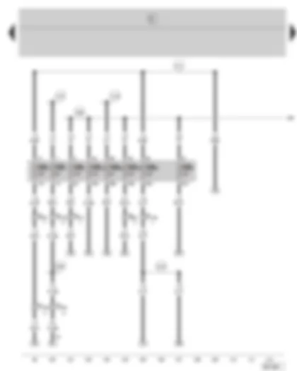 Wiring Diagram  SKODA FABIA 2006 - Fuse holder