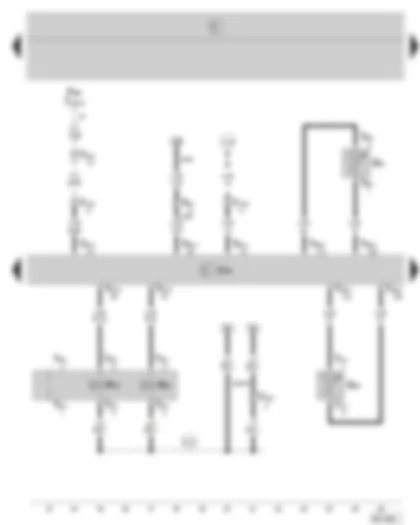 Wiring Diagram  SKODA FABIA 2008 - Diesel direct injection system control unit - coolant temperature sender - fuel temperature sender - exhaust gas recirculation valve - charge pressure control solenoid valve