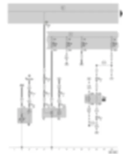 Wiring Diagram  SKODA FABIA 2007 - Starter - alternator - radiator fan run-on relay - fuse holder on the battery