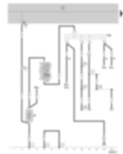 Wiring Diagram  SKODA FABIA 2008 - Battery - fuse holder on the battery - terminal 30 wiring junction - (only on vehicles without optional equipment)