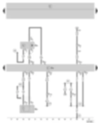 Wiring Diagram  SKODA FABIA 2008 - Simos control unit - knock sensor I - camshaft position sender